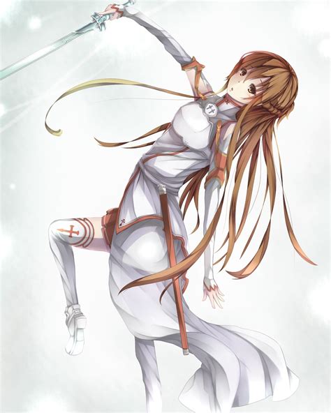 weapon long hair simple background blonde anime girls anime sword sword art online yuuki