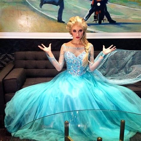 Real Elsa Dress Weddings Dresses Anna Faith Disney Cosplay Elsa Dress