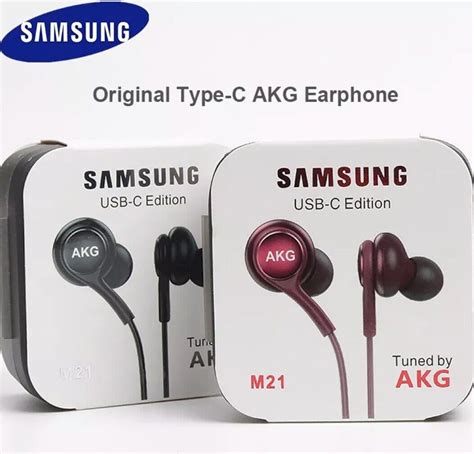 Original Samsung Earphones Type C Wired Akg In Ear Headphones With Mic