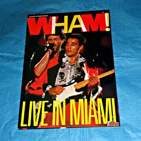 Wham In Live In Miami Poster Magazine Special Music Etsy Miami