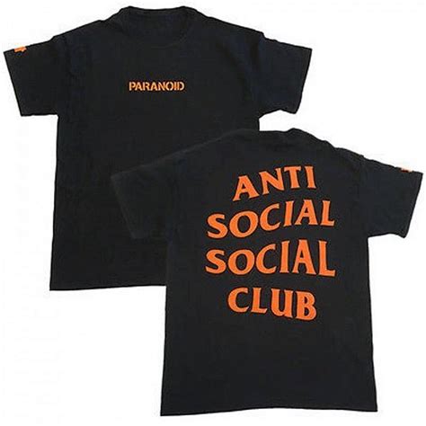 Camiseta Paranoid X Assc Anti Social Social Club Boutique Zeroum
