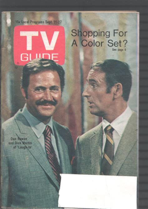 Tv Guide 9211968 Dan Rowan Dick Martin Laugh In Eastern Illinois 1968 Magazine Periodical
