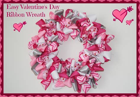 Easy Valentines Day Ribbon Wreath Canary Street Crafts