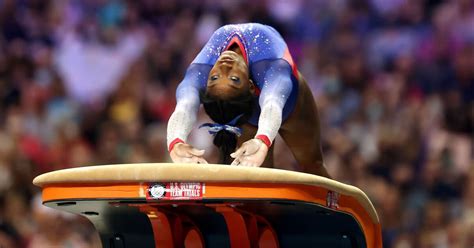 Simone Biles Out To Commanding Lead At Us Olympic Gymnastics Trials