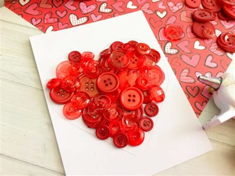 Heart Button Art Diy Tutorial The Best Ideas For Kids