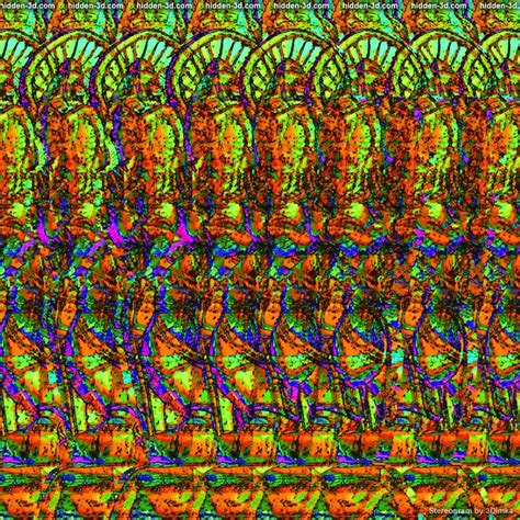 Stereogram Puzzle By 3dimka On Deviantart Magic Eye Pictures Hidden