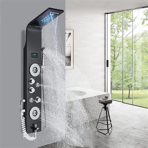 Buy Alenart Shower Panel Tower System Led Rainfall Waterfall Shower