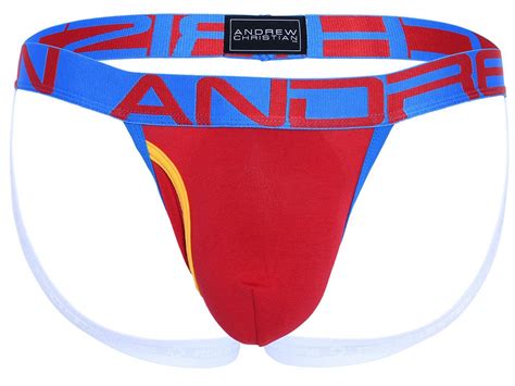 Fly Jockstrap Andrew Christian Almost Naked 91219 Red Ménagecz