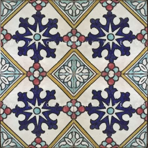 Hand Painted Moroccan Tile 17114 My Moroccan Tile