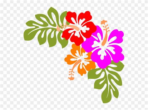 Hawaii Luau Clipart Hawaiian Flowers Transparent Background Png Download PinClipart