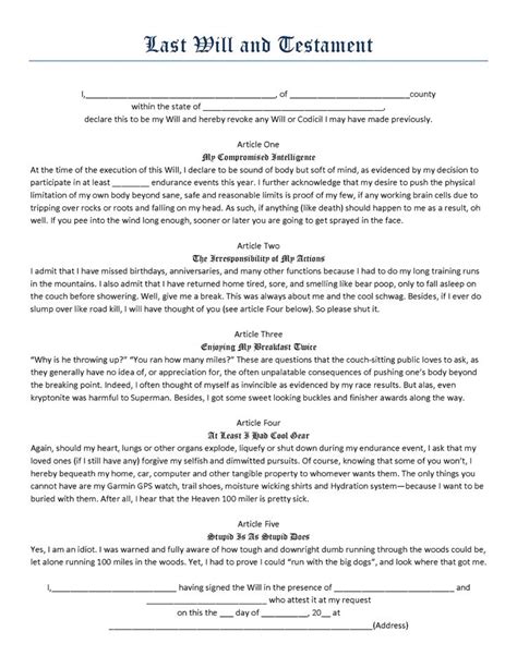 Free Printable Forms For Last Will And Testament Nj Printable Forms