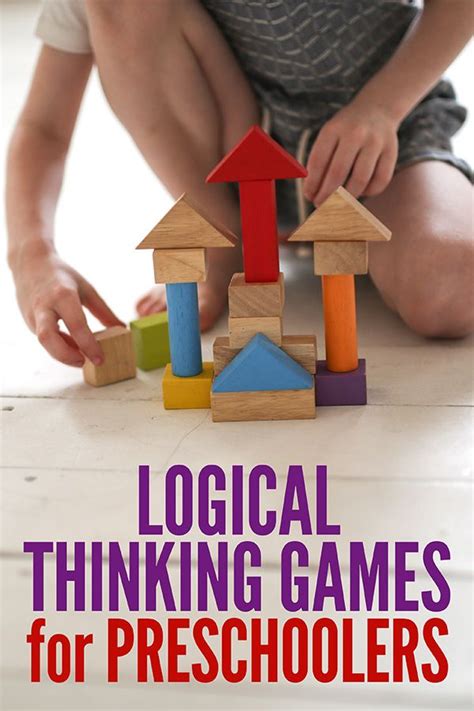Get Them Thinking 5 Logical Thinking Games For Preschool Kindergarten