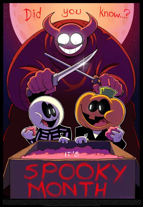 Did You Know Spooky Month Fan Art By Theinkyway On Newgrounds
