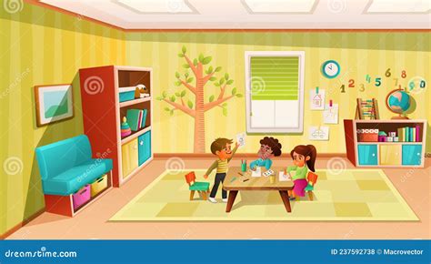 Kindergarten Cartoon Vector 53489987