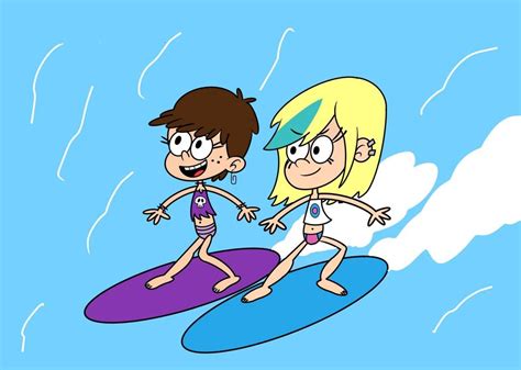 Loud House Rule 34 Couple Cartoon Surfing Deviantart Board Kisses