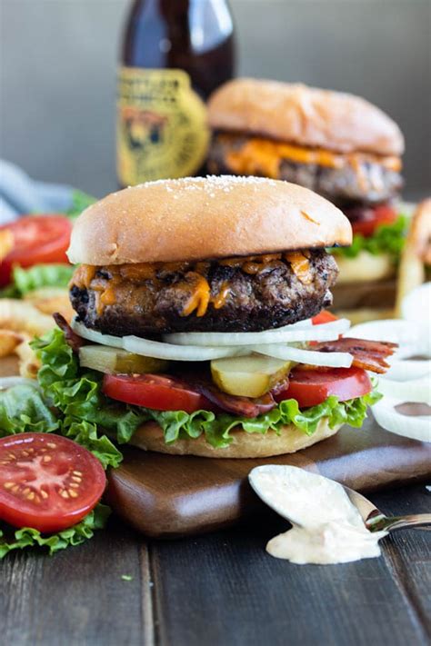 Sure, the first time you throw a few burger pa tties on the grill, it can be a great feeling—the official launch of summer. Ground Beef and Pork Burger Recipe- Cooks with Cocktails
