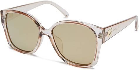 le specs women s athena alt fit sunglasses stone gold mirror one size clothing