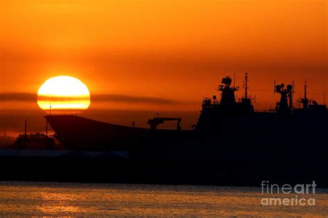Sunrise On The Bow Photograph By Fototaker Tony Salutes The Military
