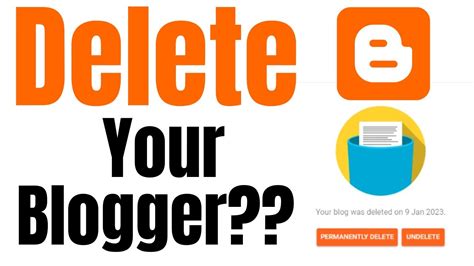 How To Remove Blogger Permanently How To Delete A Blog On Blogger How To Delete Blogger