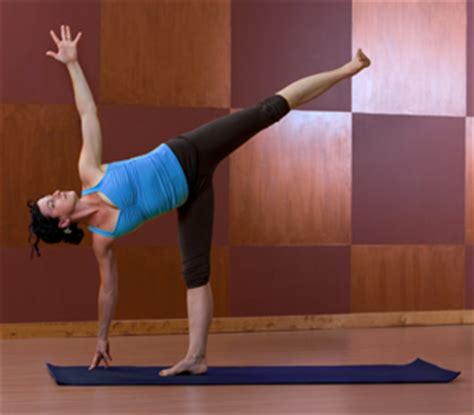 This is a variation of the balancing pose half moon, using a chair to make it more accessible, especially for new students or people with poor balance. How to Do Half Moon Pose in Yoga