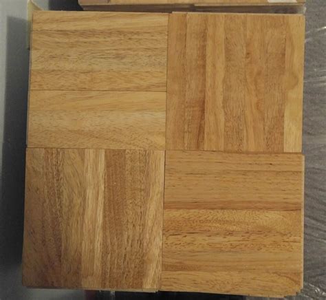 It simply snaps together for effortless installation. TrafficMaster Parquet Hardwood Flooring ShortBlock A.Beech ...