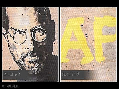 Obraz na Płótnie Banksy Steve Jobs 120x80 cm ღ art Madam pl