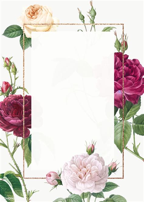 This is a very interesting piece of ephemera. Floral design wedding invitation mockup | Royalty free ...