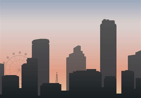 Silhouette skyline illustration - Download Free Vectors, Clipart ...