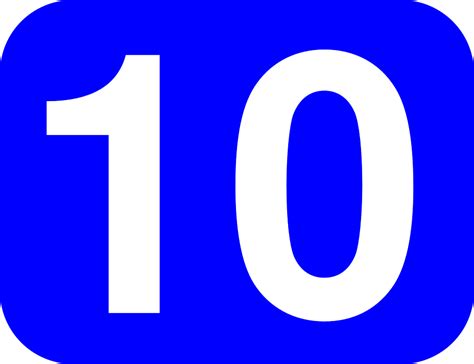 Number 10 Ten Free Vector Graphic On Pixabay