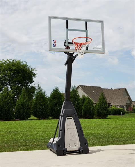 Spalding The Beast Glass Portable Basketball Hoop System Spalding