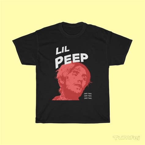 Lil Peep Red Portrait T Shirt Etsy