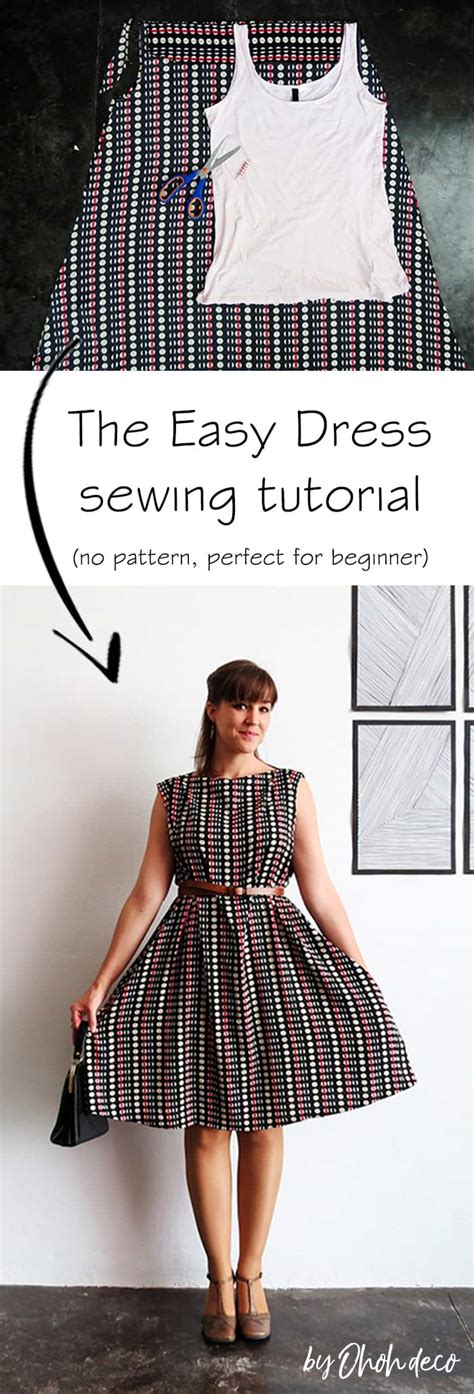 The Easy Dress Sewing Tutorial Ohoh Deco