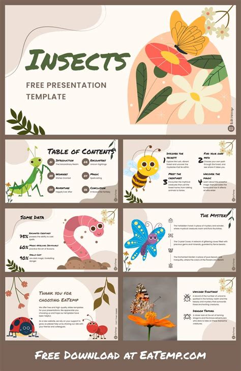Insects Ppt Presentation Template Eatemp