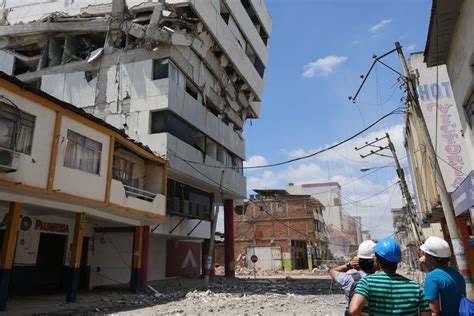 Photos of the aftermath of deadly earthquake in ecuador. Miyamoto brings its earthquake expertise to seismic ...