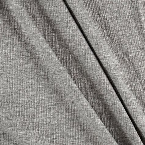 Textured Jersey Knit Solid Heather Gray From Fabricdotcom This