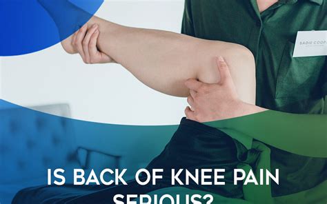 Is Back Of Knee Pain Serious Io Core