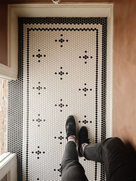 Black Penny Tile Bathroom Floor Flooring Guide By Cinvex
