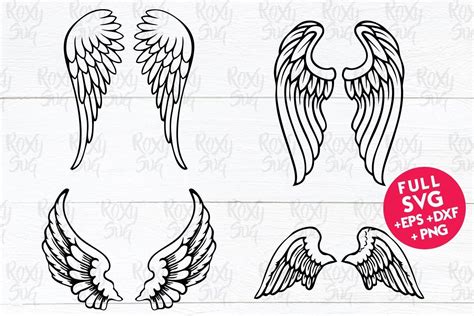Clip Art In Memory Of Clipart Angel Wings Angel Svg Dxf Digital Cut Files Angel Wings Svg Cricut
