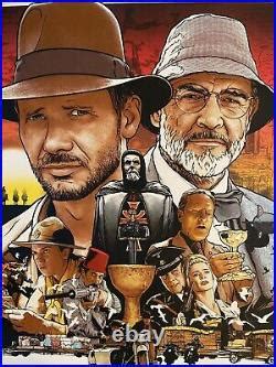 Indiana Jones And The Last Crusade Movie Poster Joshua Budich Art Print