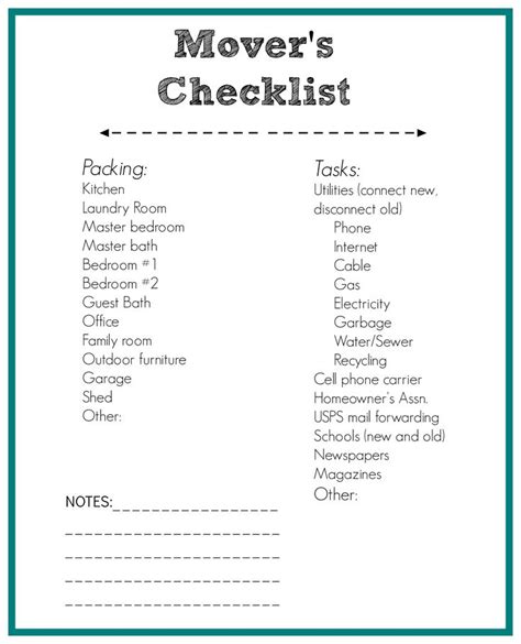 Printable Moving Checklist And Packing Tips Moving Checklist Moving
