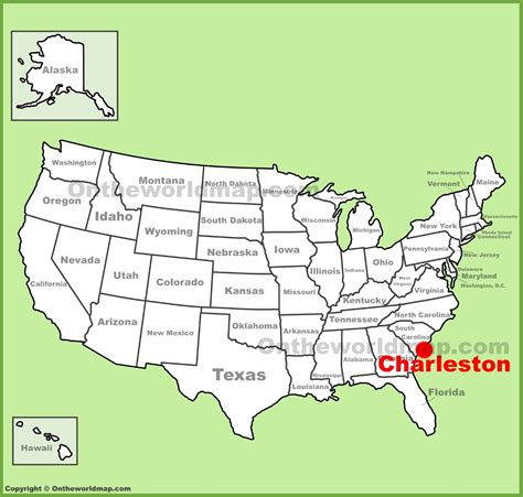 Charleston Location On The Us Map