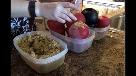 These recipes aren't limited to kongs, either. How to stuff a Kong dog toy - YouTube