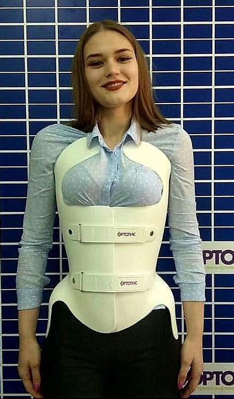 Orthopedic Brace Brace Face Body Cast Corsetry Girls Wear Braces Vest Dress Edwardian Health