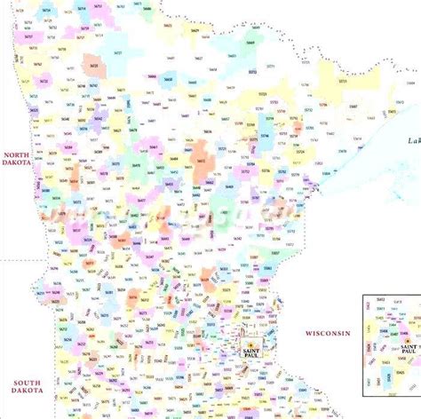 List Of Minnesota Area Codes Minnesota Area Code Map