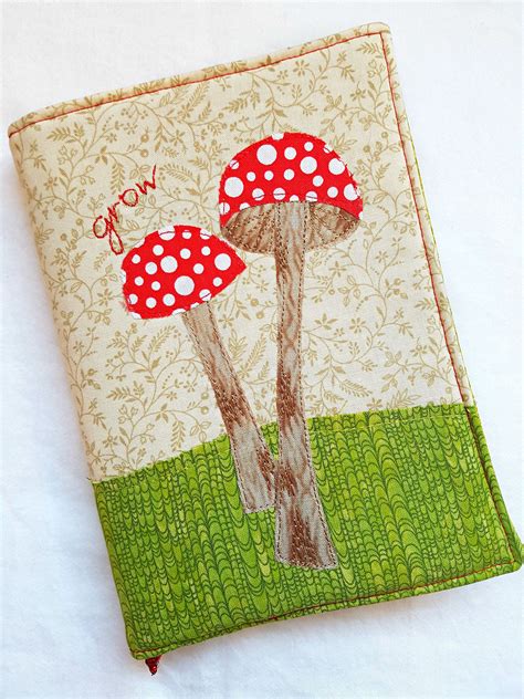 Grow Mushroom Quilted Journal Journal Diary Journal Etsy