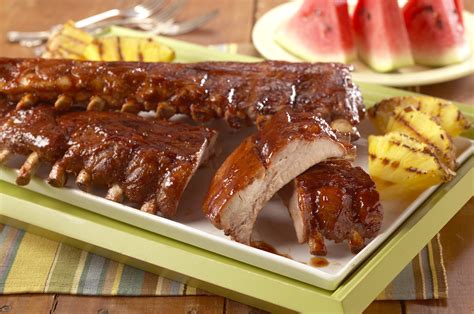 The sweetness from brown sugar & ketchup makes these ribs a hit at barbecues. "Hoot-n Holler" Baby Back Pork Ribs - Pork Recipes - Pork Be Inspired