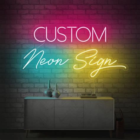 Custom Led Neon Light Sign Personalized T For Her Him Home Decor