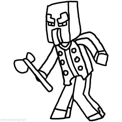 Minecraft Pillager Coloring Pages