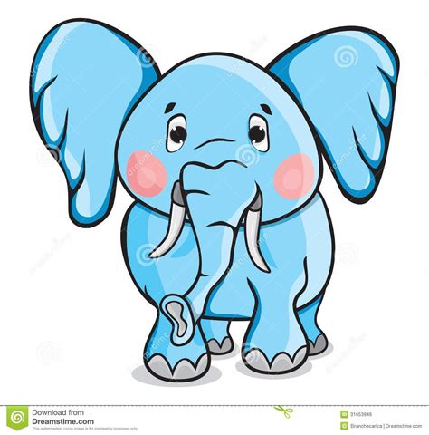 Cute Cartoon Elephant Royalty Free Stock Image Image