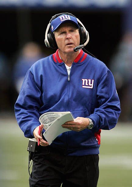 Head Coach Tom Coughlin Of The New York Giants Watches During The Nfl